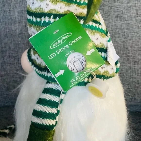 LED Christmas Holiday Lighted Gnome Plush Decor - Picture 5 of 8